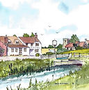 Old Fisherman Inn & church Shabbbington