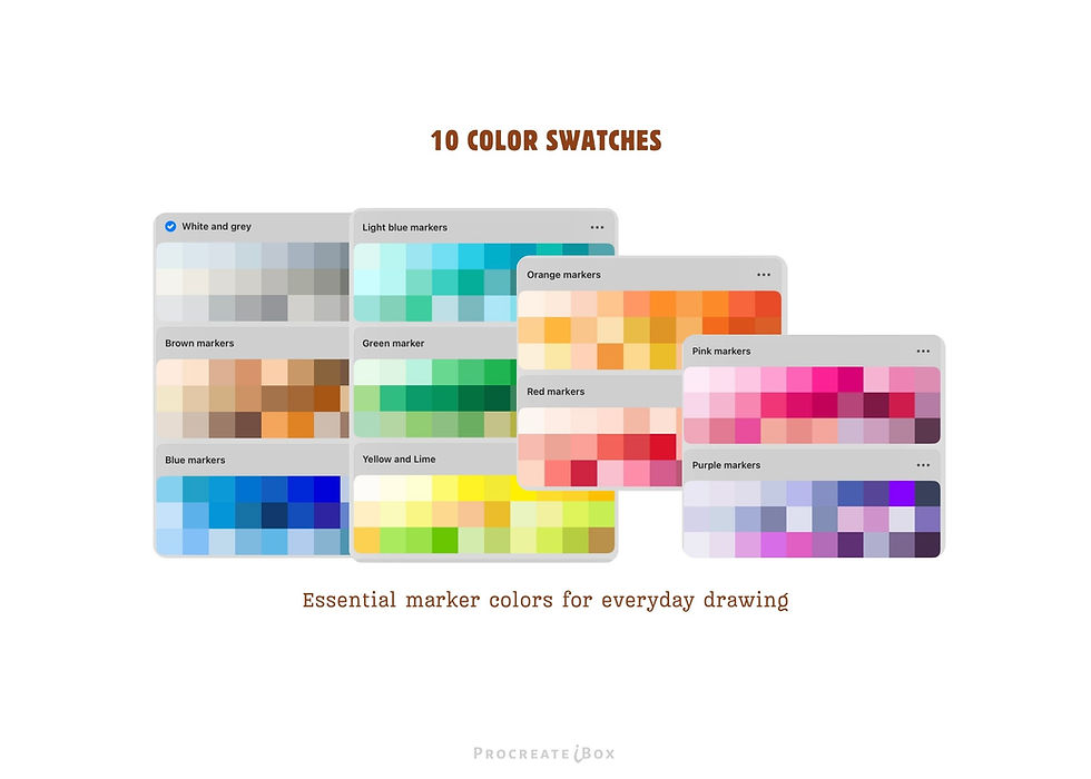 Thumbnail: Procreate Marker Brush Set