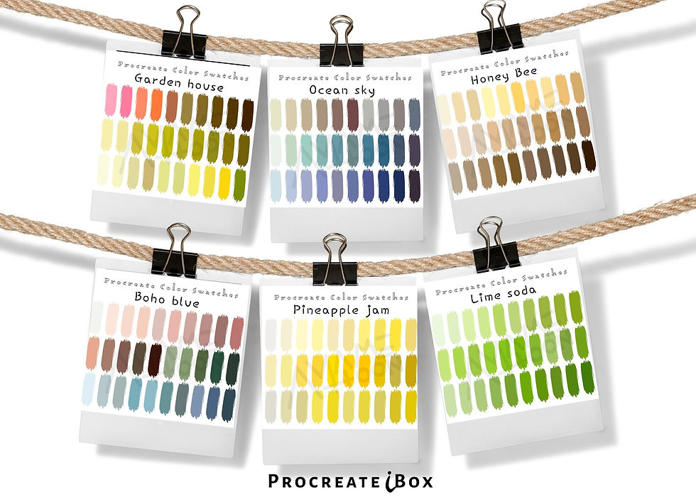Thumbnail: 1800 Procreate Colors – 60 Swatches