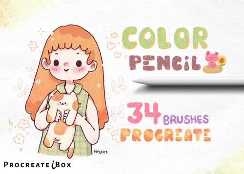 34 Colored Pencil Procreate Brushes Procreateibox 34 Colored Pencil Procreate Brushes Procreateibox