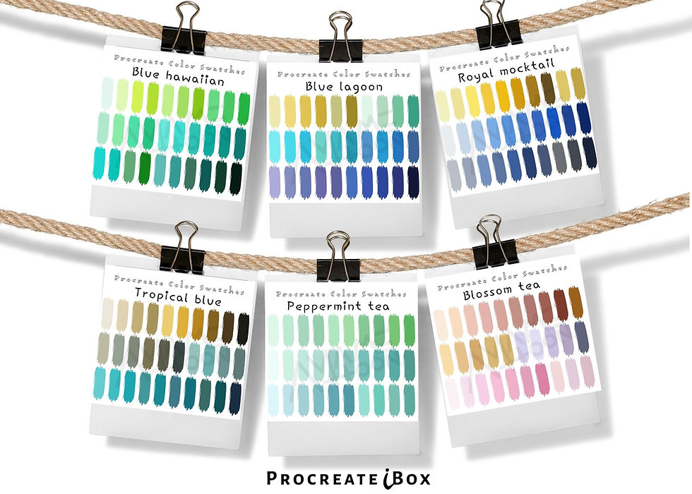 Thumbnail: 1800 Procreate Colors – 60 Swatches