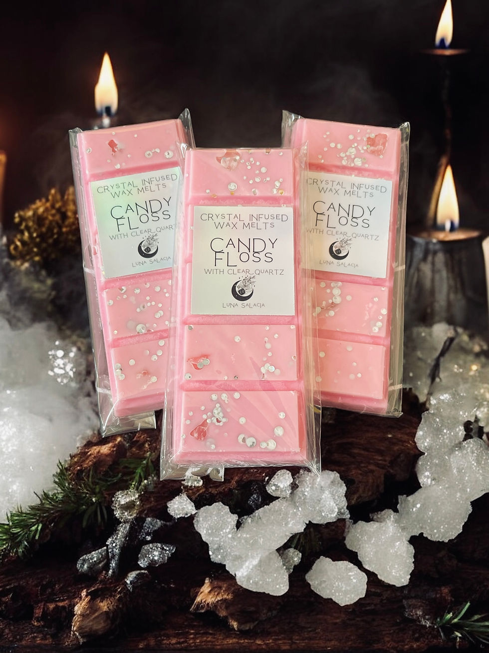 Candy Floss with Clear Quartz Wax Melts