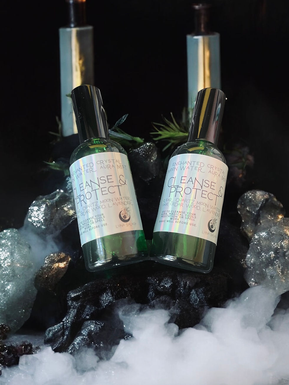 Cleanse & Protect Crystal Moon Water Aura Mist