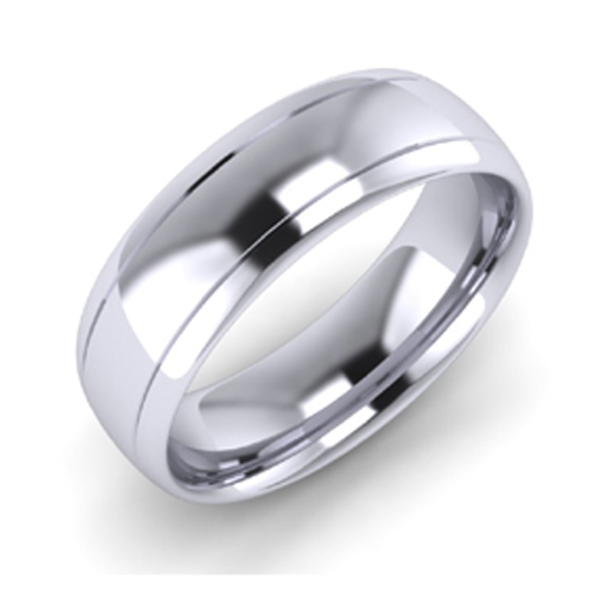 Machine Patterned Wedding Ring