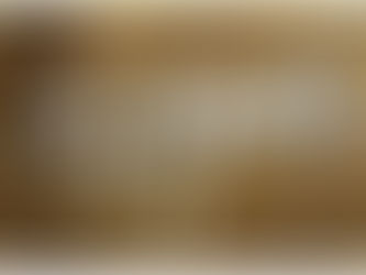 The word "nope." written on wood paneling