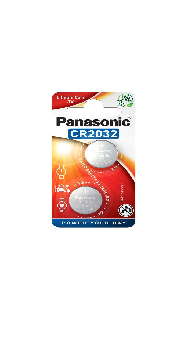 Panasonic CR2032 Batteries Pack of 2