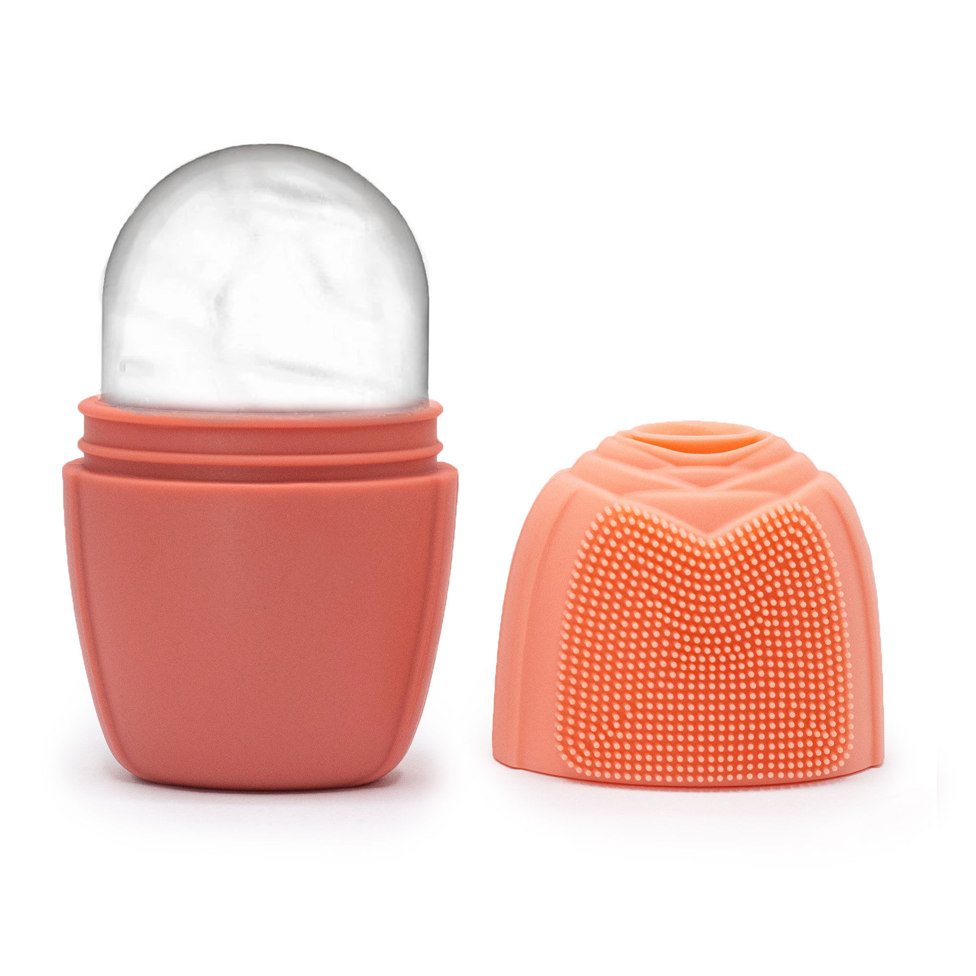 Silicone Ice Face Roller Peach