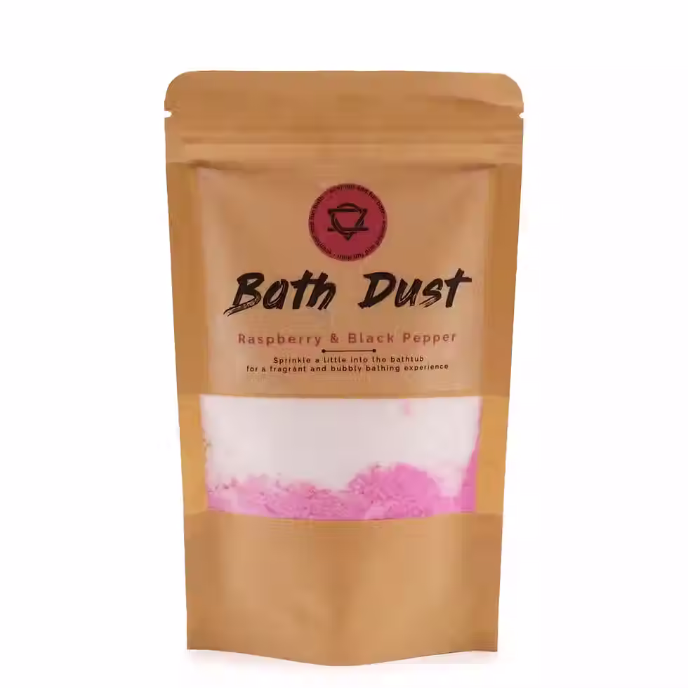 Raspberry & Black Pepper Bath Dust 190g