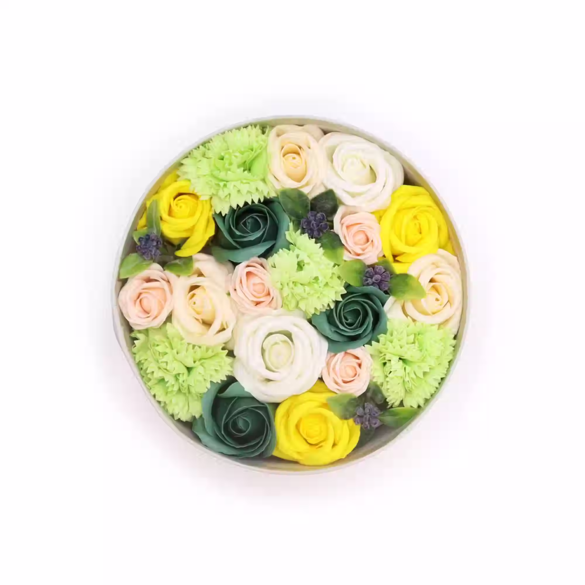 Yellow & Greens Spring Celibrations Round Box