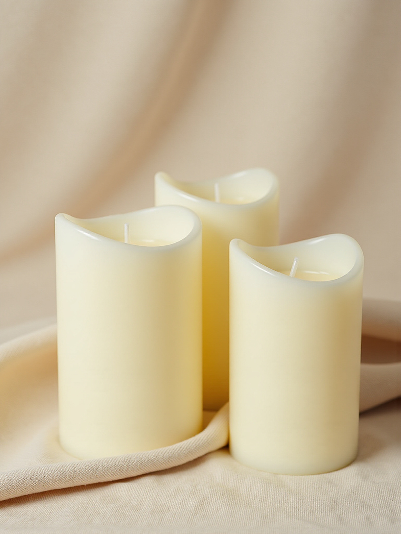 Background image of candles on table for decoration purposes