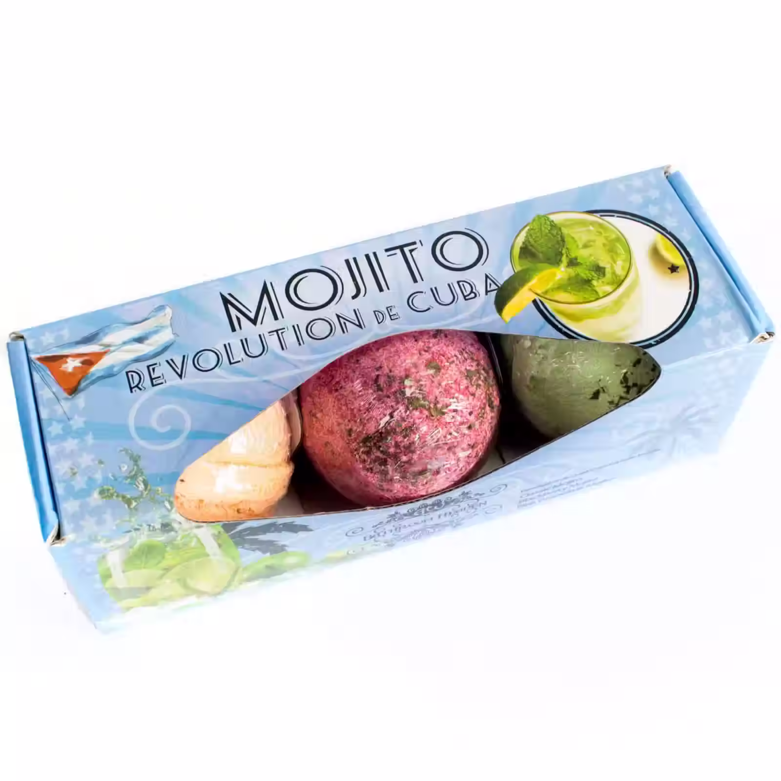 Set of Three Mojito Bath Bombs