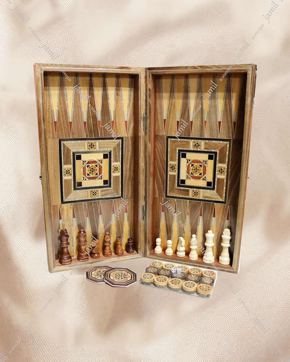 Thumbnail: 20"/50cm Chess and Backgammon Board