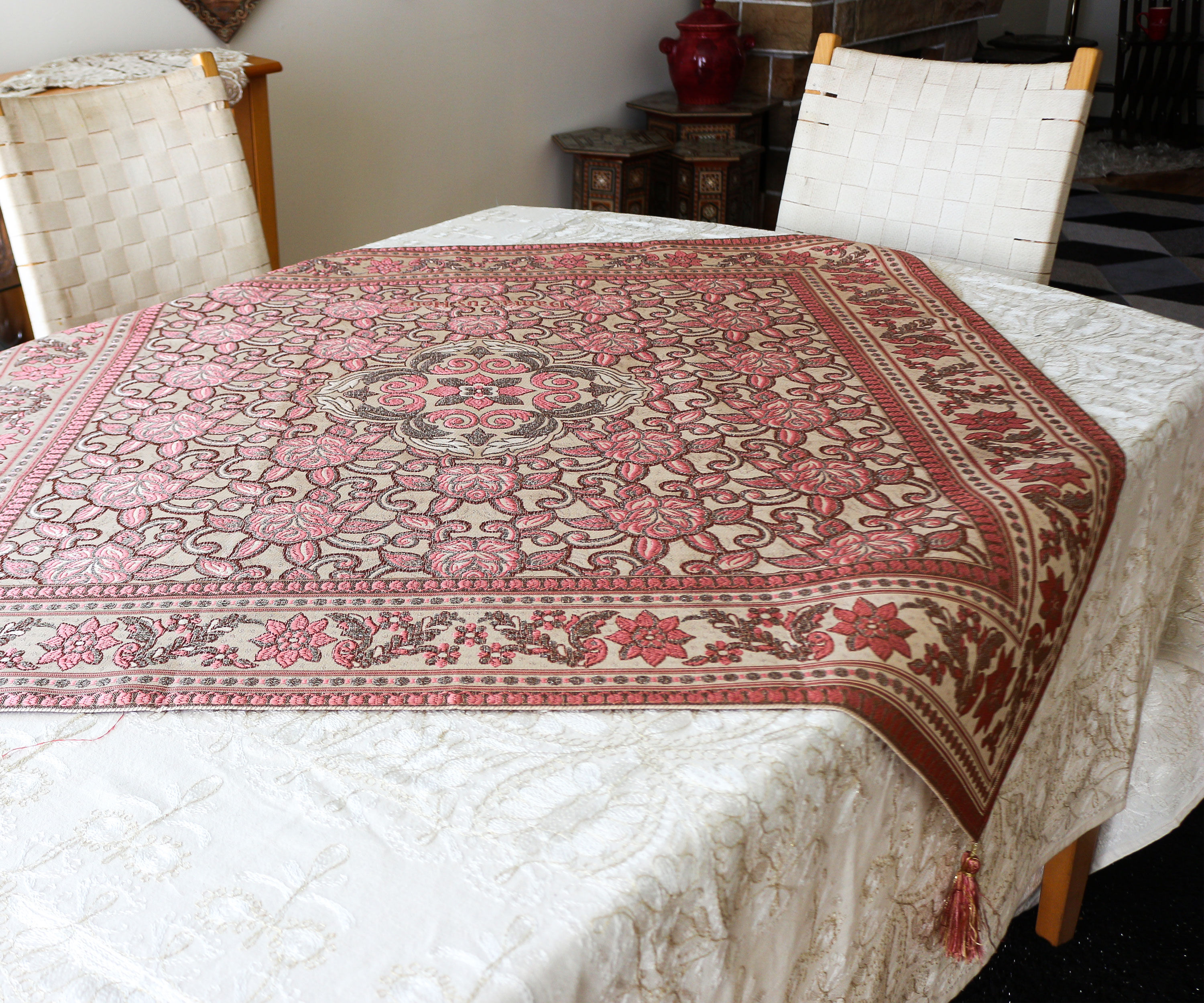 Luxury Brocard fabric table cover