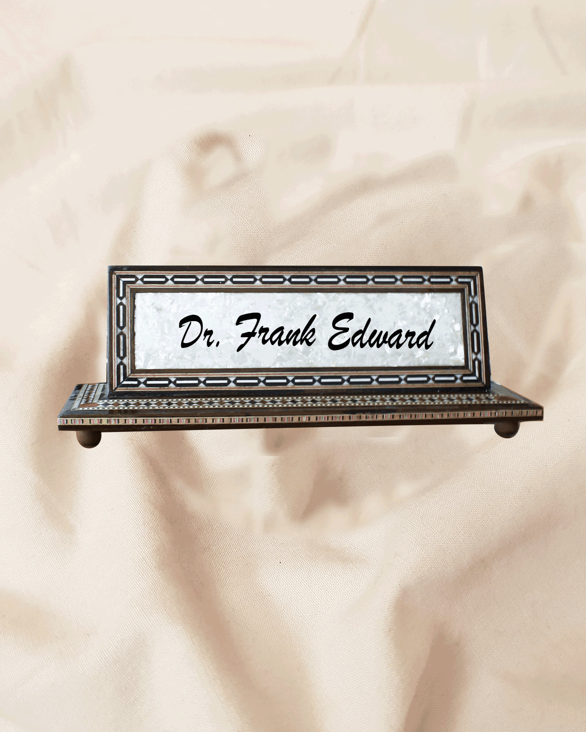 Two Sided Desk Name Plates,