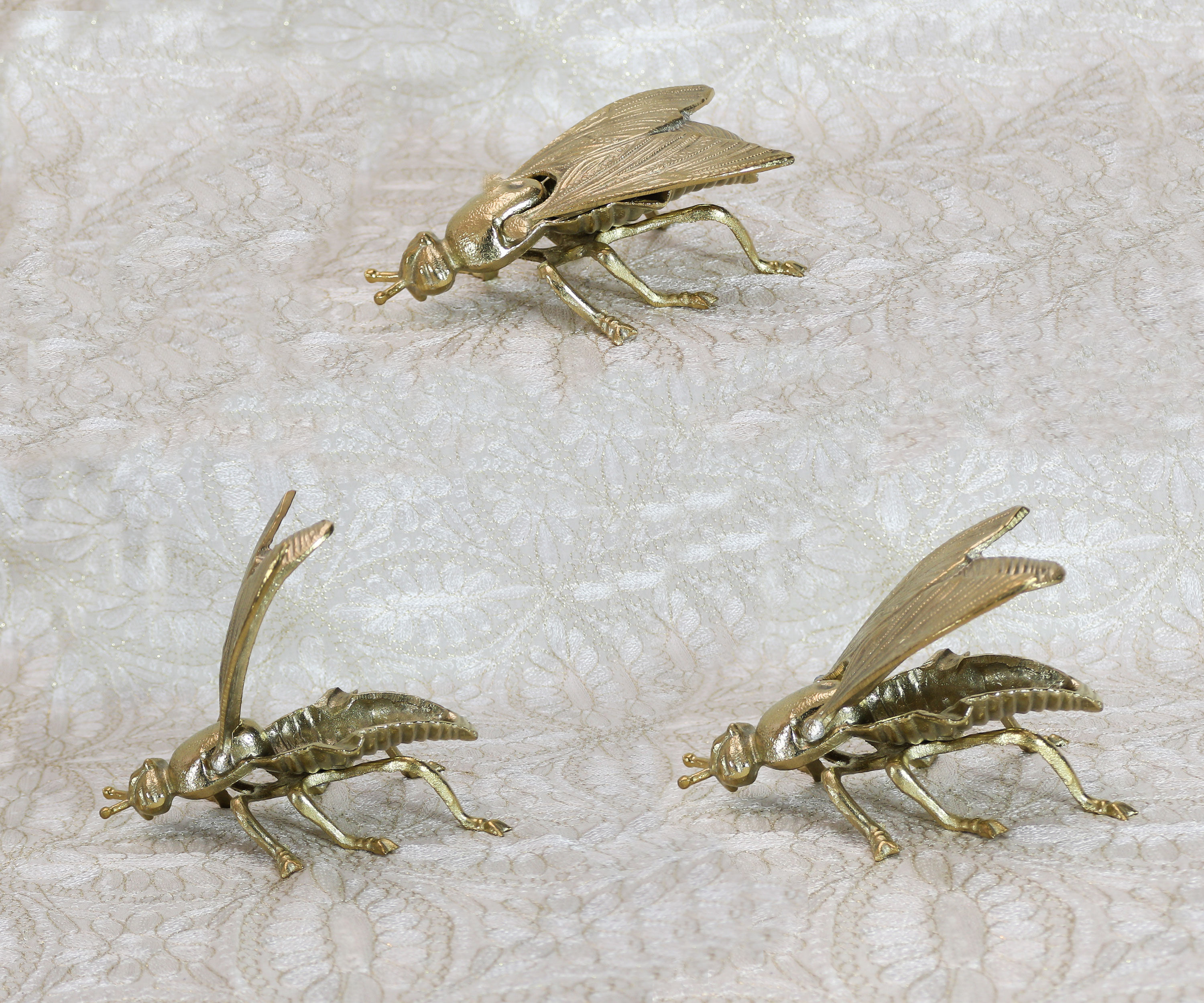 Figurines, Antique soled copper ,