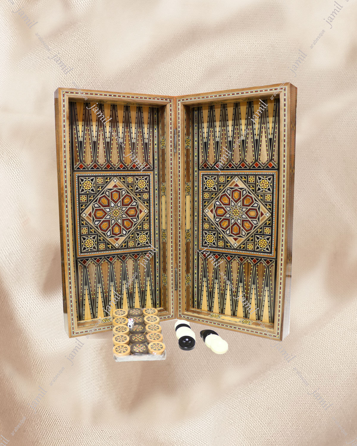 Super High Quality engraved Backgammon Board 20"/50 cm ,