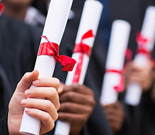 Graduados Segurar Diplomas