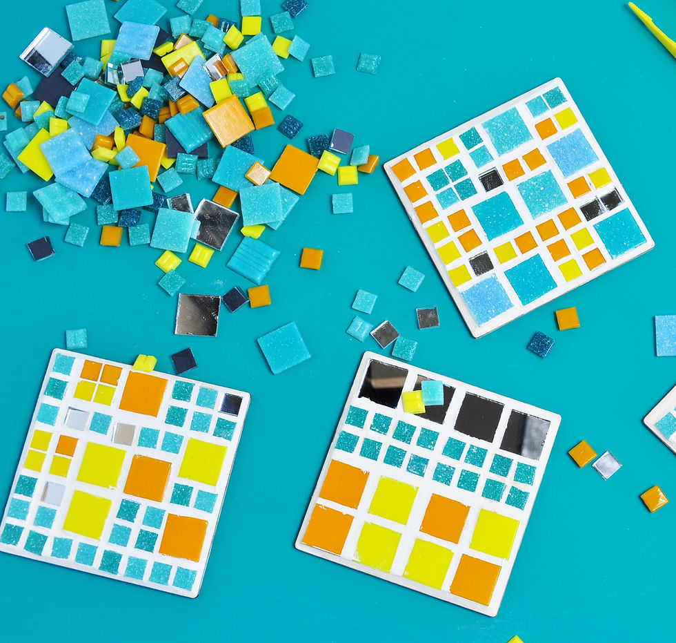 Make your own mosaic coasters craft subscription box
