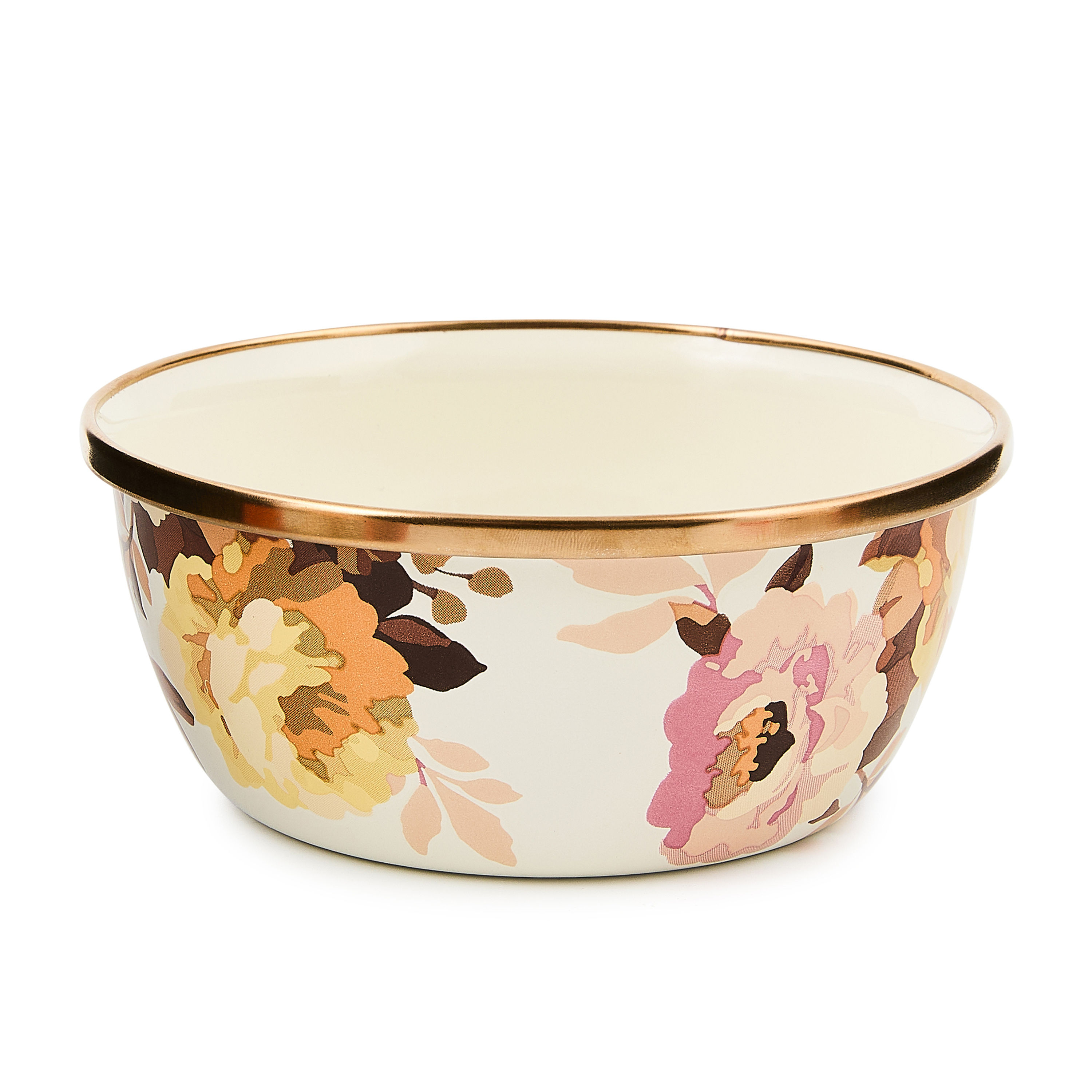 Wild Rose White Pinch Bowl