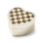 Courtly Check Heart Trinket Box