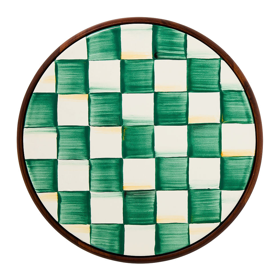Emerald Check Large Trivet