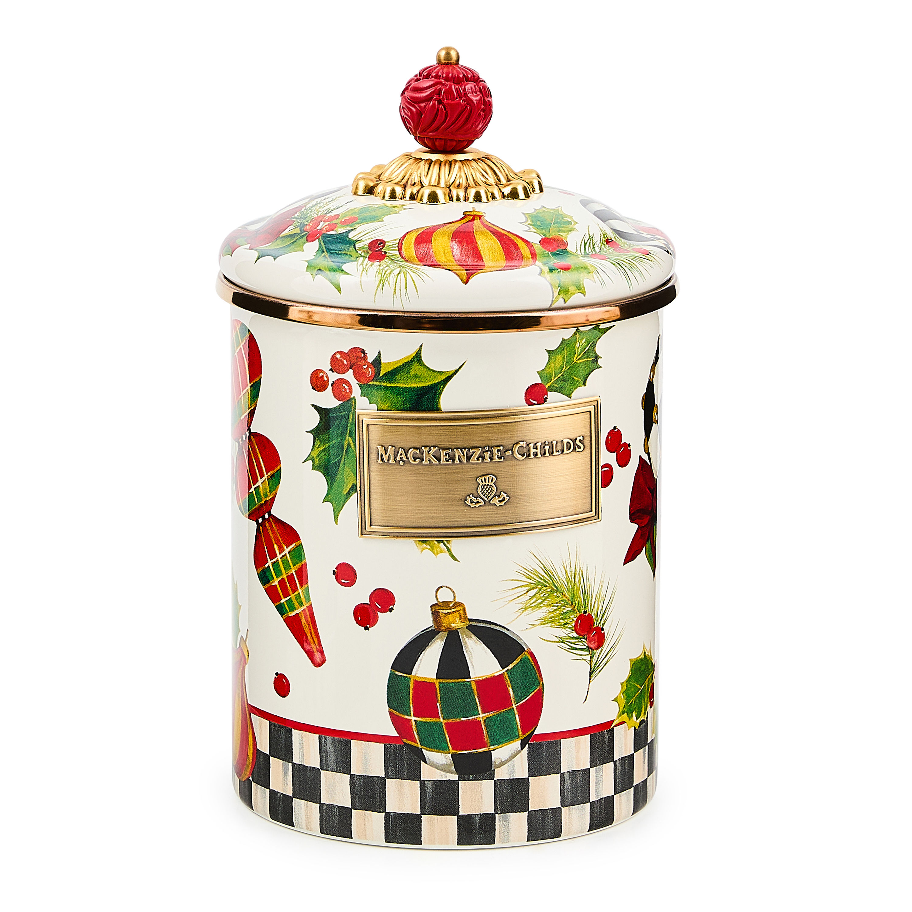 Deck The Halls Medium Canister