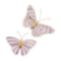 MacKenzie-Childs Violet Check Butterfly Wall Decor Duo