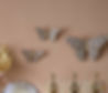MacKenzie-Childs Violet Check Butterfly Wall Decor Duo