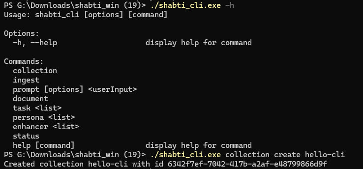Using Shabti from the command line