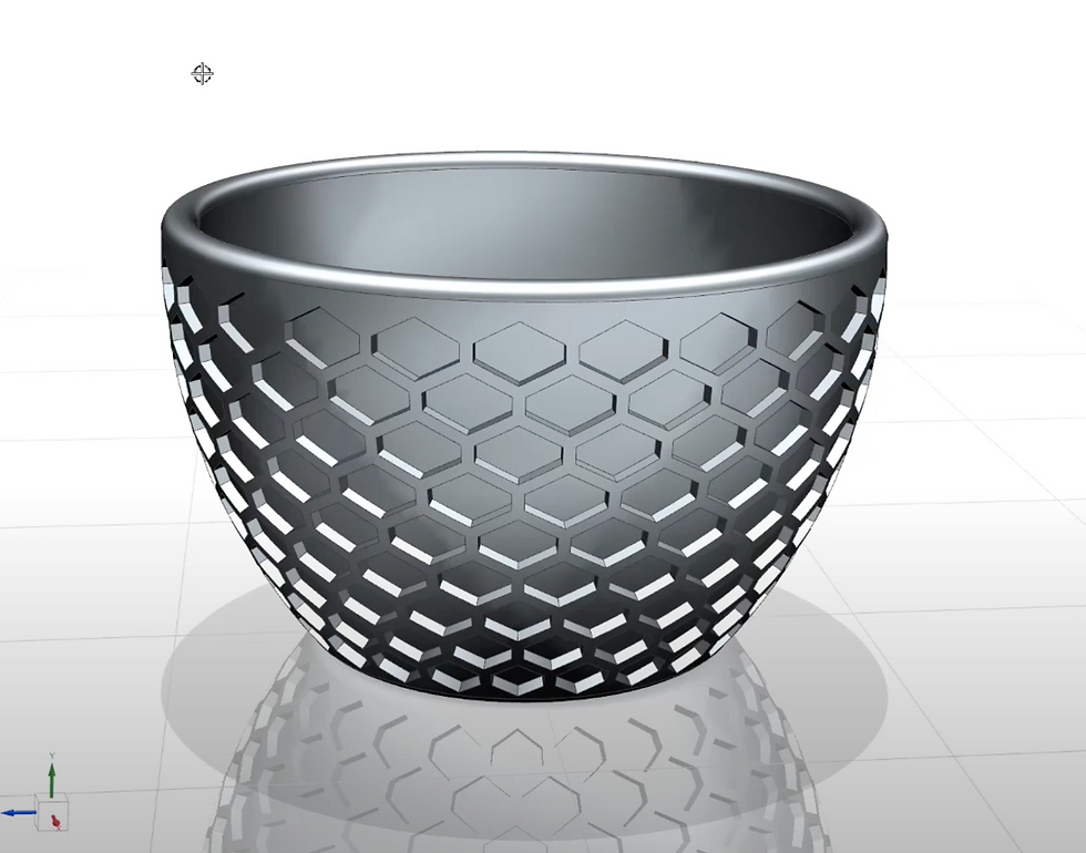 Hexagonal bowl