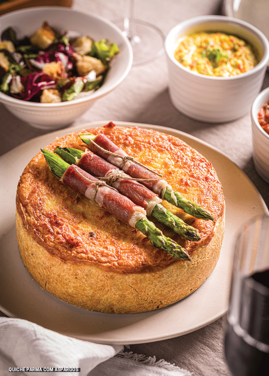 cardápio de encomendas de Natal quiches