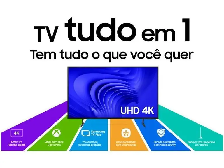 Miniatura: Smart TV 4K 60 Polegadas Samsung UHD 60UA8550PSA AI Ger8 Super Upscaling Google 
