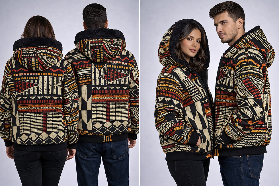 Thumbnail: African Unisex Tribal design bomber jacket