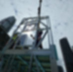 cold-formed steel framing panels being installed in urban area