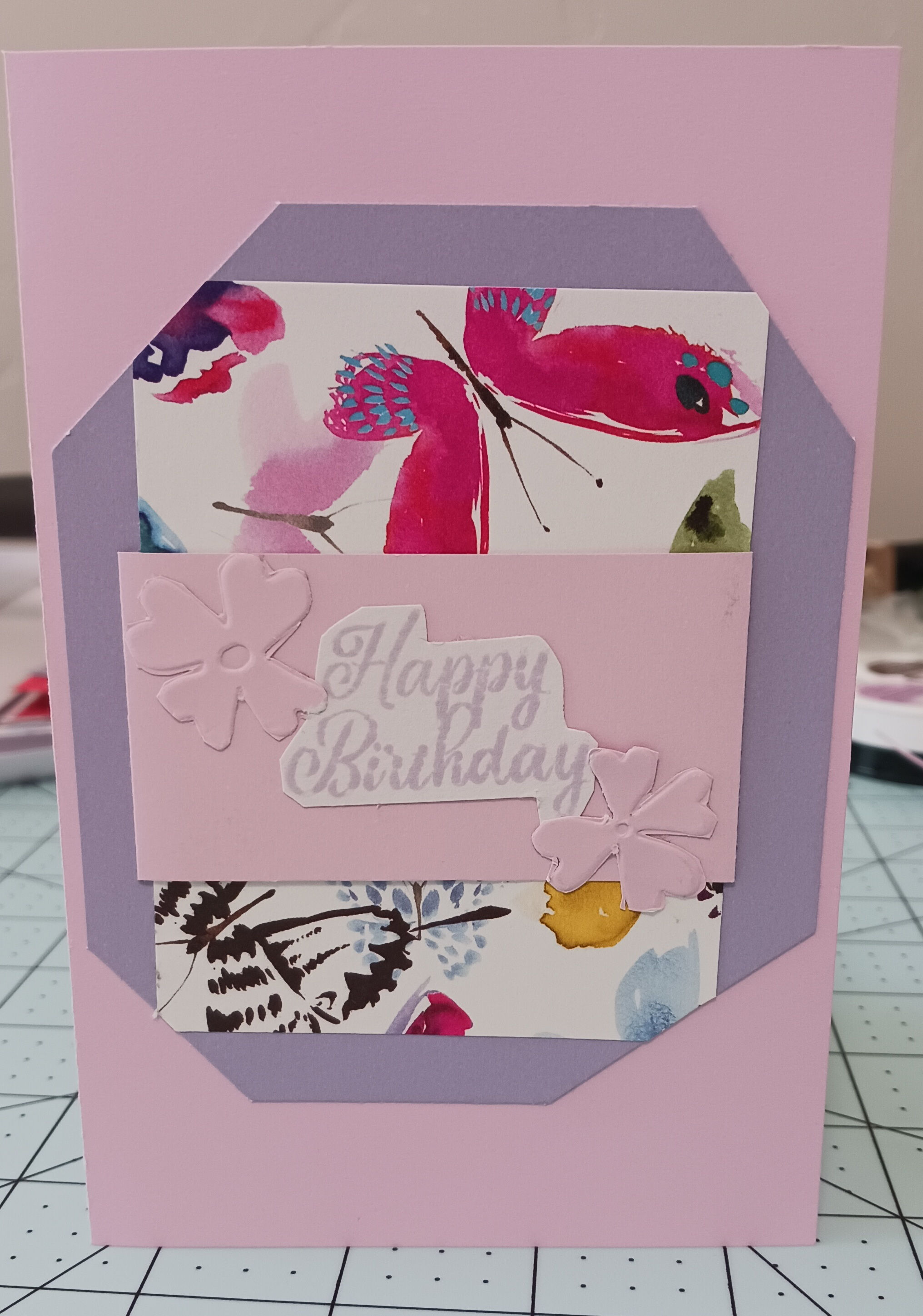 Butterfly friendship birthday card #2