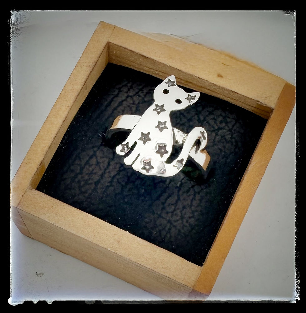 Miniature : Celestial Halloween Cat Ring