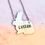 Thumbnail: Custom Word Sitting Rabbit Necklace