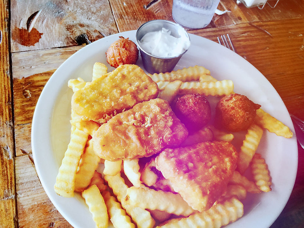 Imagine Vegan Cafe in Memphis (fish plate)