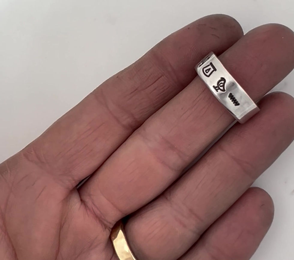 Thumbnail: Vegan Hieroglyph Ring