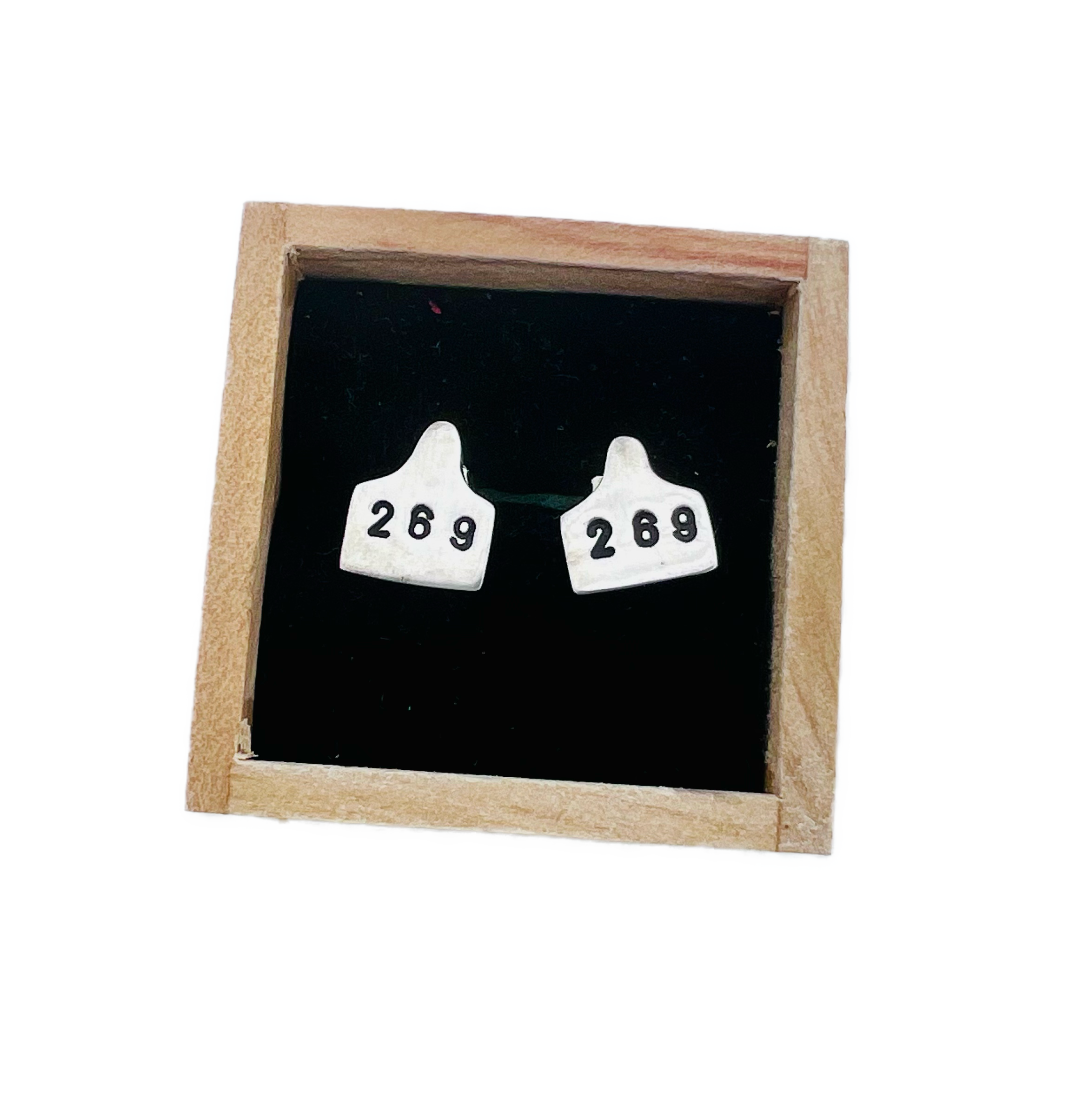Super Tiny 269 Ear Tag Post Earrings
