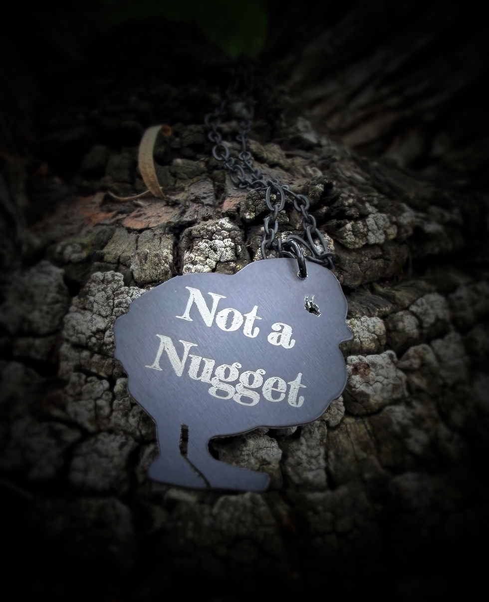Hình thu nhỏ: Not a Nugget Chick- Black Anodized Aluminum 