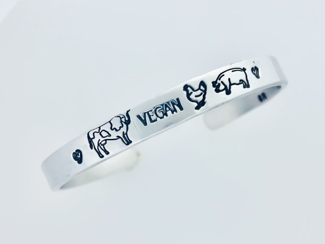 Vegan Farmed Animal Cuff Bracelet