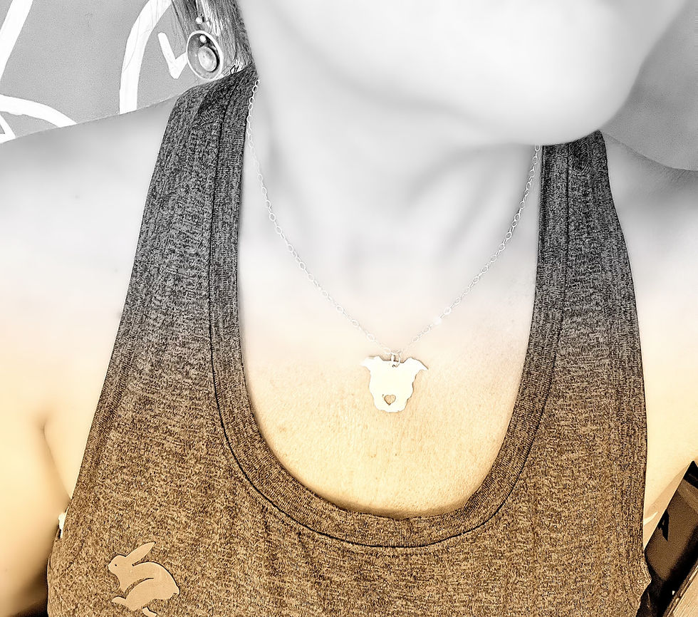 Thumbnail: Dog Heart Nose Necklace 