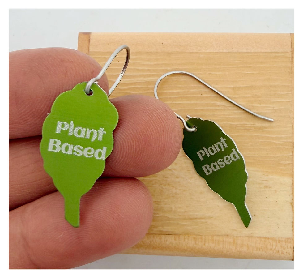 Miniaturbild: Plant Based Leaf Earrings 
