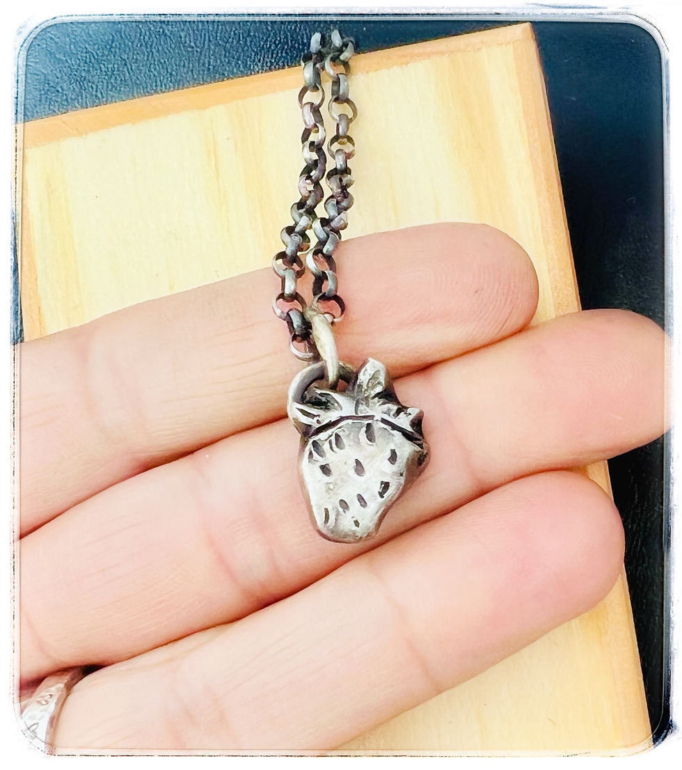 Thumbnail: Tiny Strawberry Necklace 