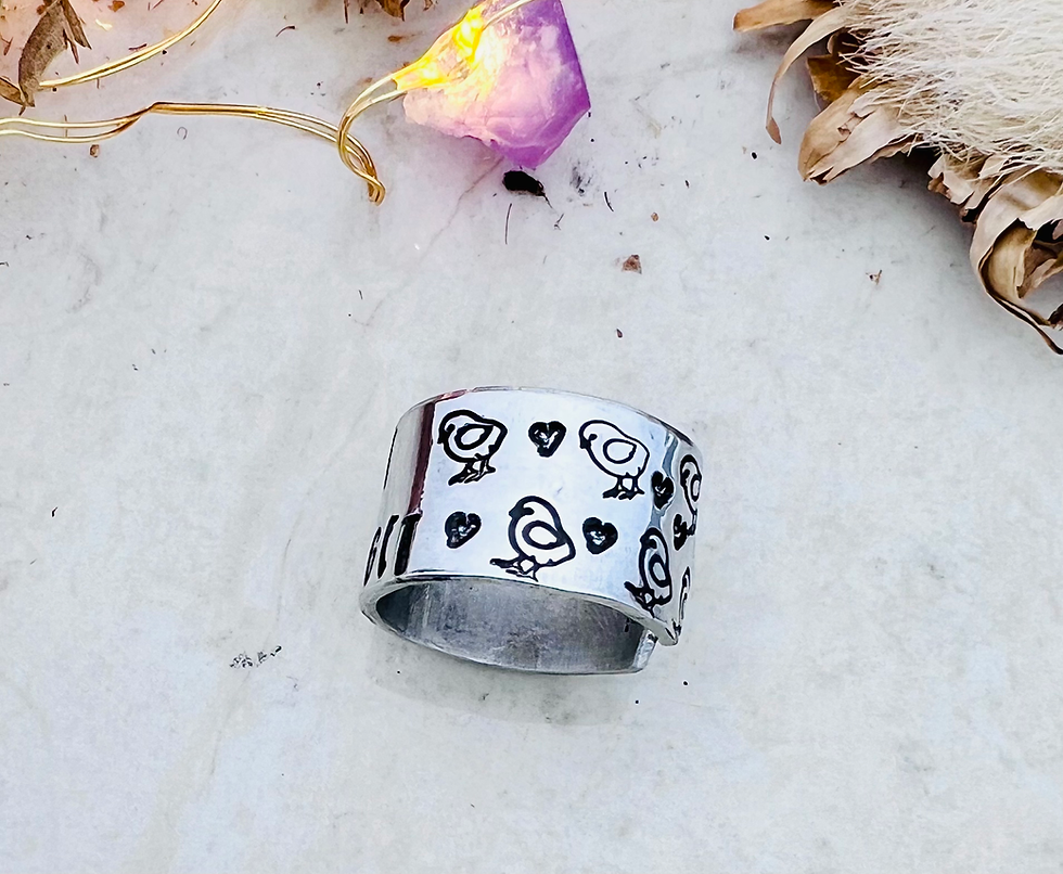 Thumbnail: Not a Nugget Wide Ring
