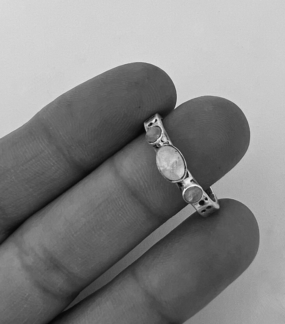 Pikkukuva: Rainbow Moonstone Ring