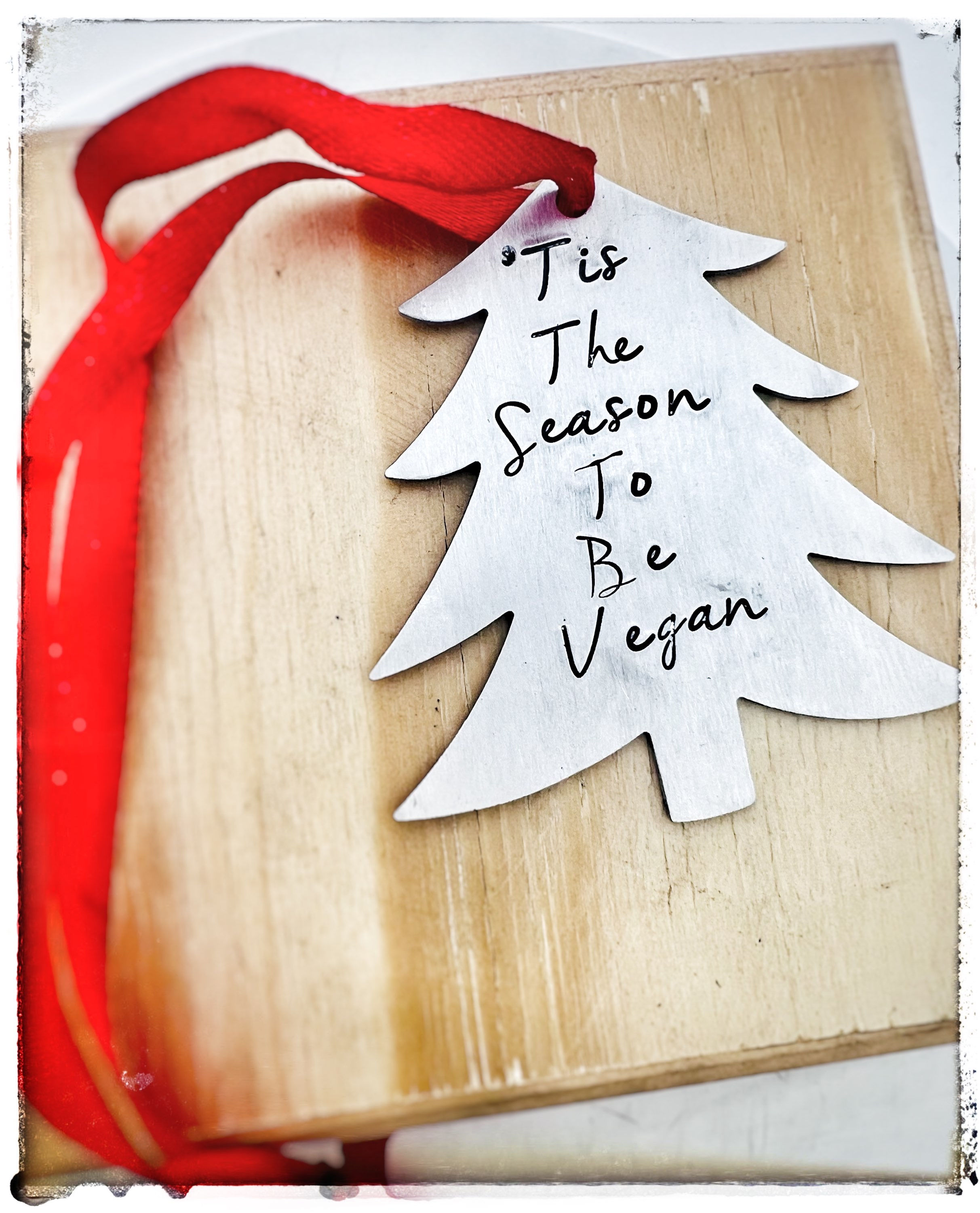‘Tis the Season to be Vegan Christmas Tree Ornament
