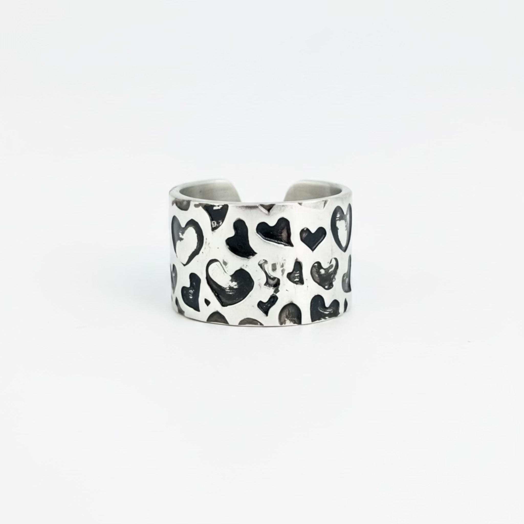 Hearts Couples Names Ring