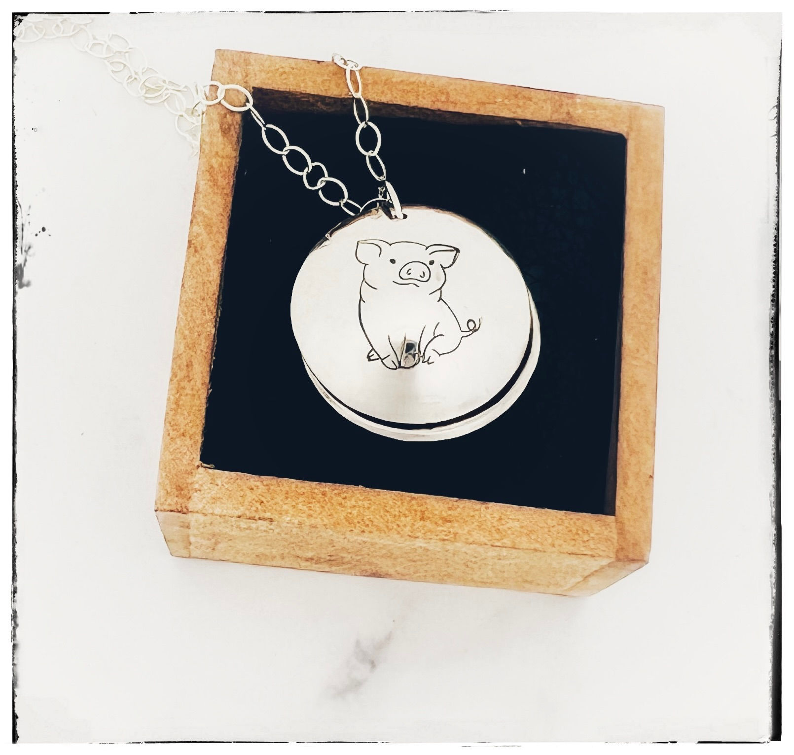 Vegan for Them Pig or Cow Locket